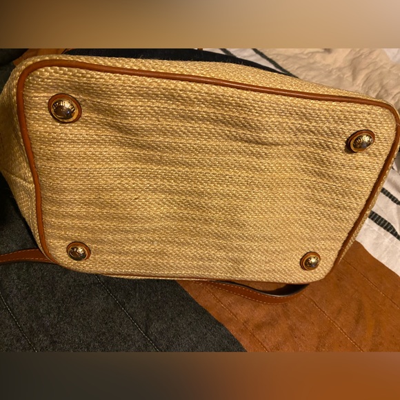 Michael Kors Jean and Straw Shoulder/Bucket Bag - Picture 3 of 4